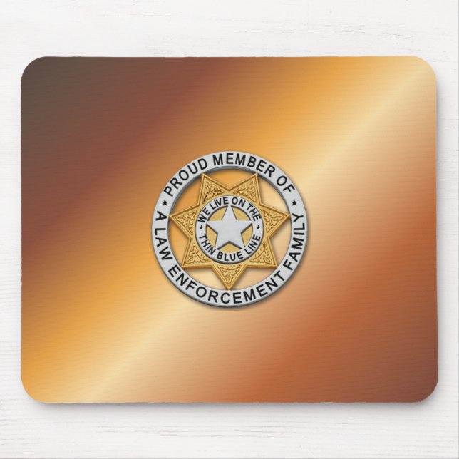 Tunn blå linjemärkning musmatta (Framsidan)