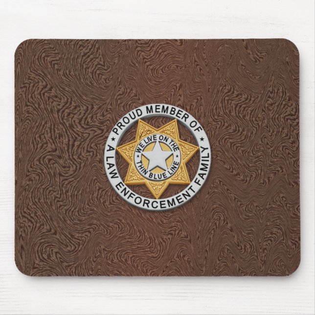 Tunn blå linjemärkning musmatta (Framsidan)