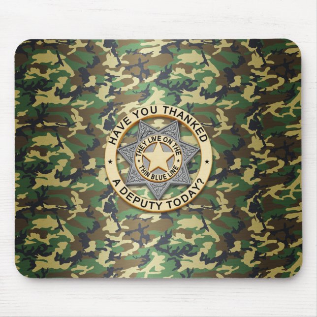 Tunn blå linjemärkning musmatta (Framsidan)