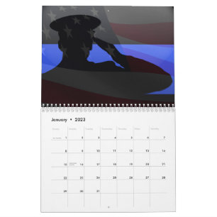 Tunn, blå radsaldo - kalender
