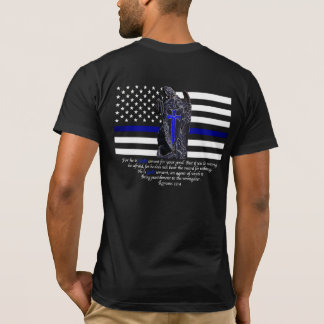 Tunn blålinjen Michael ärkeängeln T-shirt