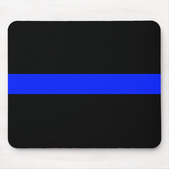 Tunn blålinjen Mousepad Musmatta (Framsidan)