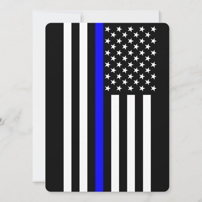 Tunn blålinjenamerikanstil (Framsida)