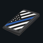 Tunn Blue Line-polisens Flagga<br><div class="desc">Anpassa den här vackra presenten med din egen text till kostym under omständigheterna. Det är en fantastisk gåva till hela den vanliga gåvan tillfälle, men också som ett erkännande av personliga prestationer, erkännande, marknadsföring eller pension. Det är avsett att hedra de modiga manar och kvinnor som skyddar våra samhällen. Detta...</div>