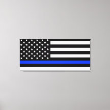 Tunn Blue Line-polisens Flagga