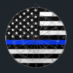 Tunn Blue Line-polisens Flagga Darttavla<br><div class="desc">Tunn Blue Line American flagga. Hjälp polisen med den här fantastisk-tunna blå linjen flagga och visa världen att</div>