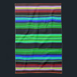 Tunn färgad Rand - 1 Kökshandduk<br><div class="desc">Anpassad design med en färglös mönster. Anpassa den här mallen med teckningen. Överför designen till valfritt objekt.</div>