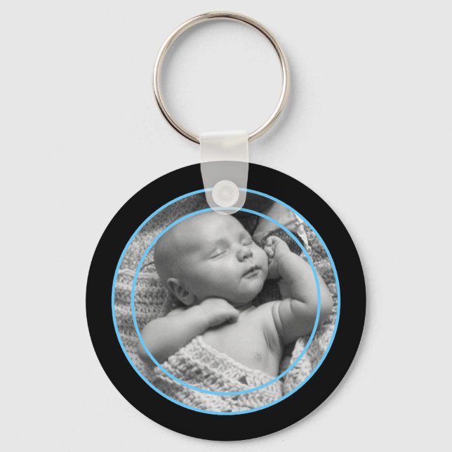 Tunn fotonyckelkedja nyckelring (Framsida)