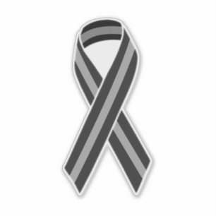 Tunn Grått Line Ribbon Klistermärken