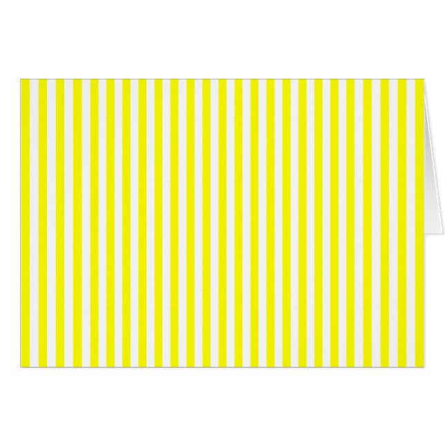 Tunn gula ränder hälsningskort (Framsidan Horizontal)