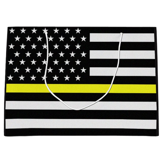 Tunn Gult Line Dispatcher-Flagga (Framsidan)