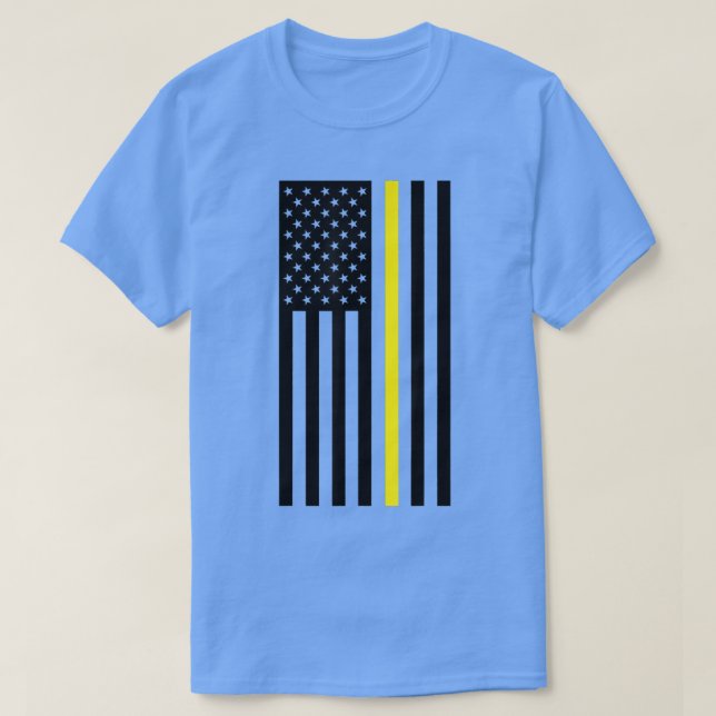 Tunn Gult, säkerhetsskydd, Lastbil-drivrutiner S T Shirt (Design framsida)