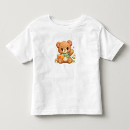 Tunn herrtröja för barn | Sagoläsande björn T Shirt
