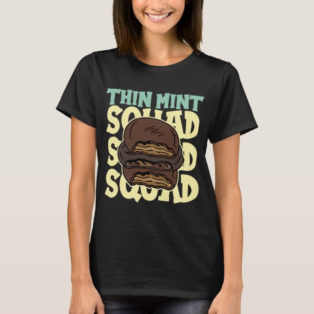 Tunn Mint Squad Cookie Baking Cookie T Shirt (Framsida)