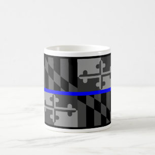TUNN MUGG FÖR KAFFE FÖR BLÅLINJENMARYLAND STATL