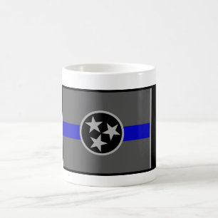 TUNN MUGG FÖR KAFFE FÖR BLÅLINJENTENNESSEE STAT