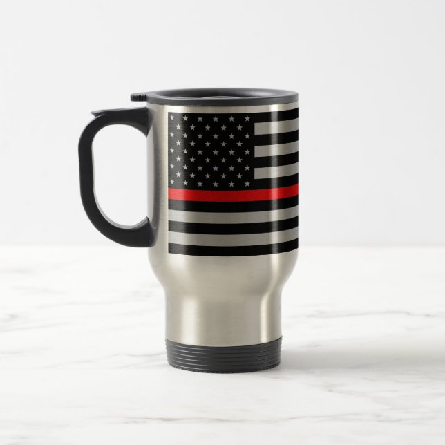 Tunn mugg för röd linjebrandmanflagga (Vänster)