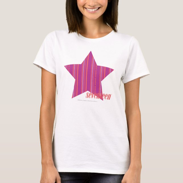 Tunn Rand Lila 3 T-shirt (Framsida)