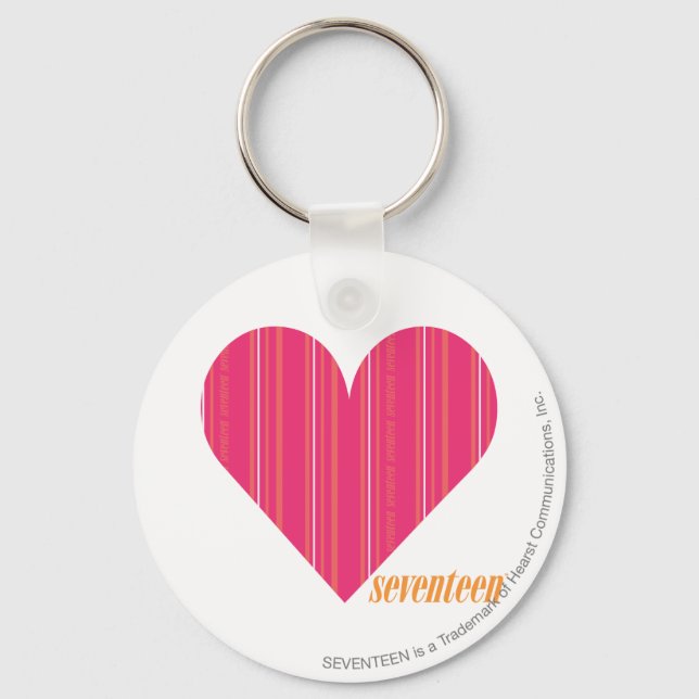 Tunn Rand Magenta 4 Nyckelring (Framsida)