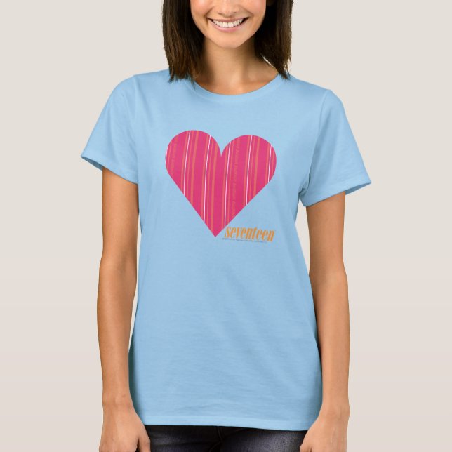 Tunn Rand Magenta 4 Tee (Framsida)