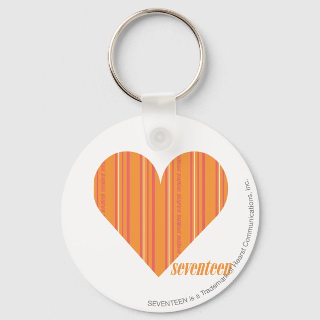 Tunn Rand Orange 3 Nyckelring (Framsida)