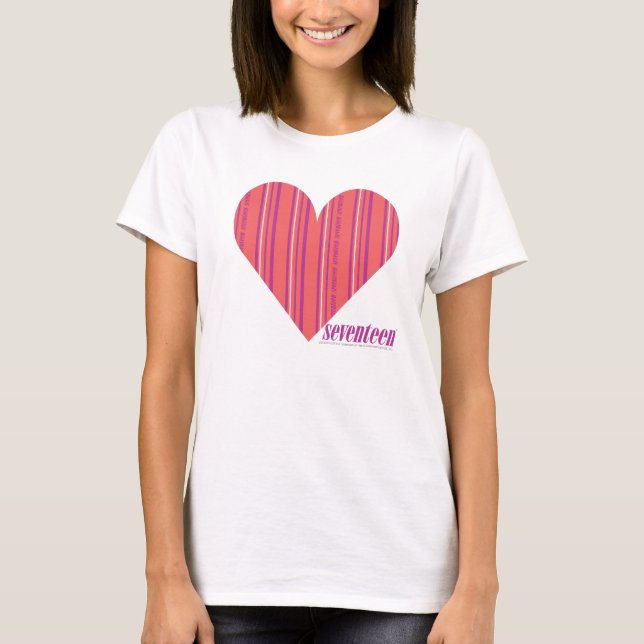 Tunn Rand Rosa 3 Tee (Framsida)
