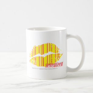 Tunn randgult kaffemugg