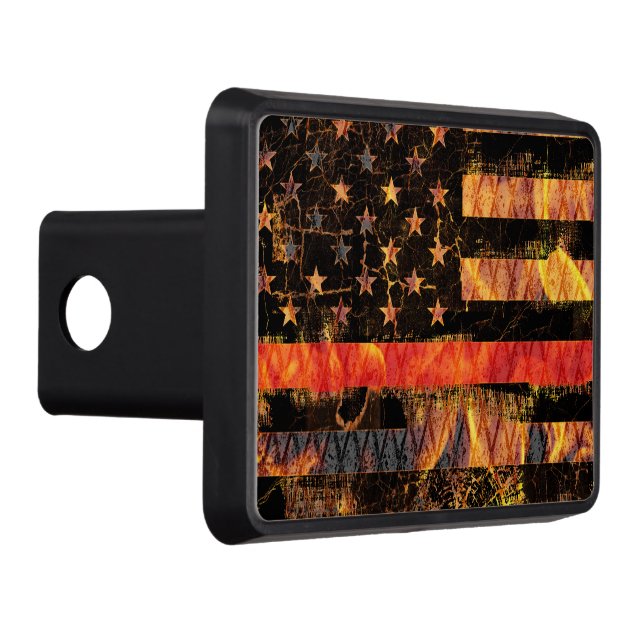 Tunn röd linje och glödlampor dragkroksskydd (Höger)