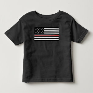 Tunn röda linjen flagga: Brandman Minnesmärke för  T Shirt