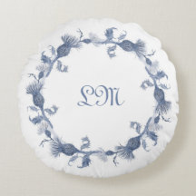 Tunn rund accentkudde