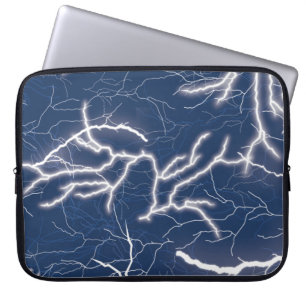Tunn Strejka Belysning Thunder Storm Mönster Laptop Fodral
