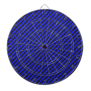 Tunn svart och blå diagonal Rand Darttavla