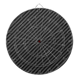 Tunn svart och Grått Diagonal Rand Piltavla