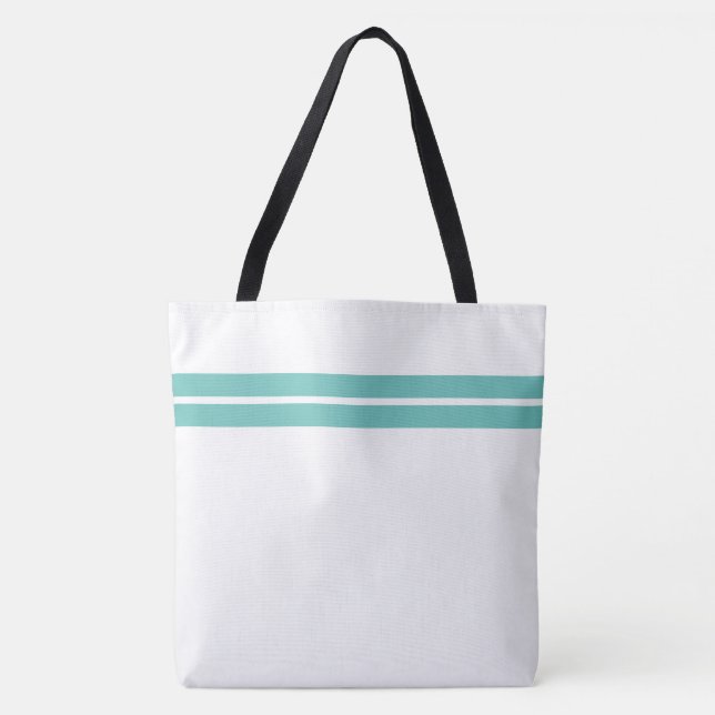 Tunn, tjock, Tävla Rand på vitt Tygkasse (Framsida)