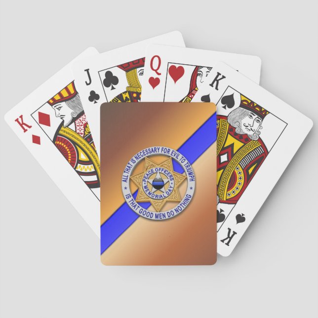 Tunna blå linjeknappar spel kort (Baksidan)