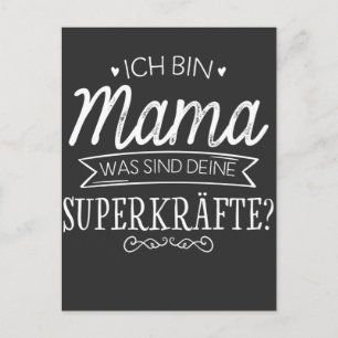 Tunna Mamma syndes som Deine Superkøfte Toppen Mut Vykort