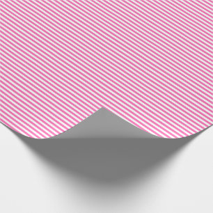 Tunna rosa- och vitrandar som slår in papper presentpapper