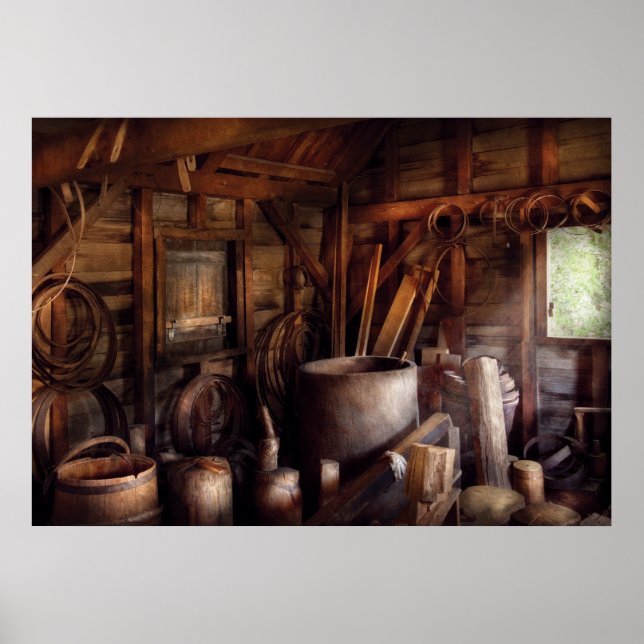 Tunnbindare - baktill hos tunnbindare poster (Framsidan)