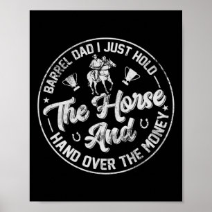 Tunnbror jag håller bara hästen Rolig ridning R Poster
