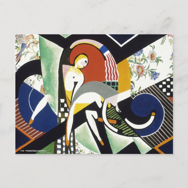 Tunnduschen, färggrafik vykort (Framsida)