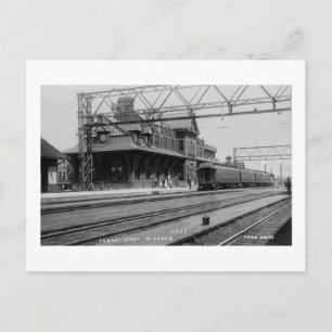 Tunnel Depot, Port Huron, Michigan - Louis Pesha Vykort