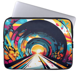 Tunnel med Graffiti Art Laptop Fodral