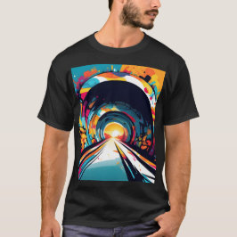 Tunnel med Graffiti Art T Shirt