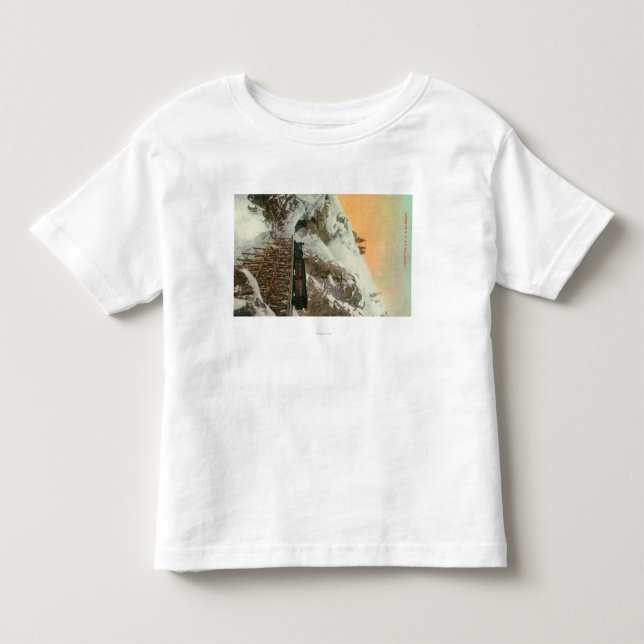 Tunnel på westernt Stillahavs- och Yukon RR T-shirt (Framsida)
