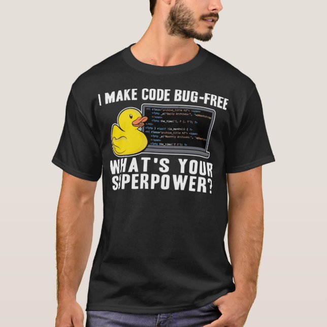 Tunnel Rubber Anka Debugger Superpower Coding Labo T Shirt (Framsida)