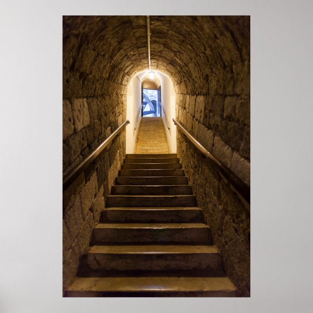 Tunnel till en gammal saltgruva poster (Framsidan)