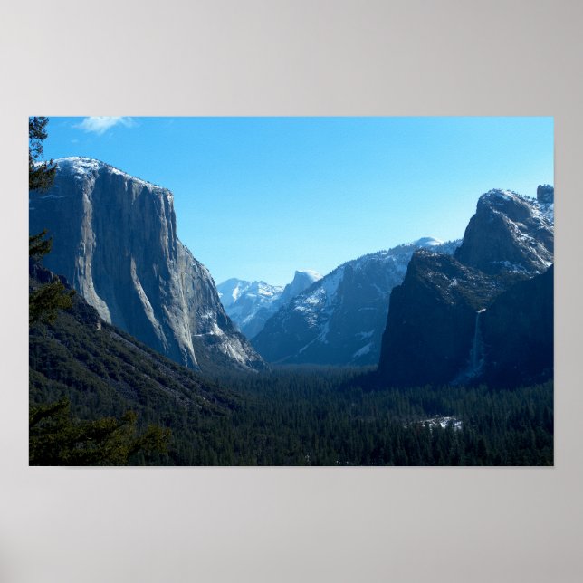 Tunnel View - El Capitan och Bridalveil Fall, Yose Poster (Framsidan)