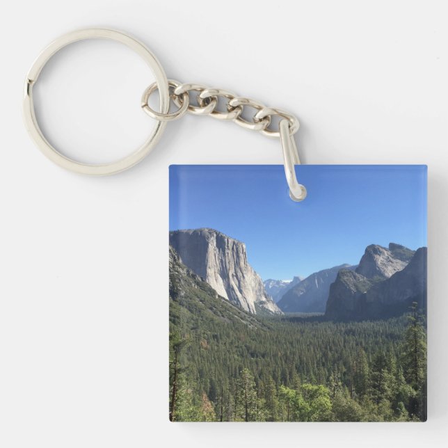 Tunnel View Yosemite Valley Blå Färg Fotografi (Framsidan)