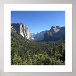 Tunnel View Yosemite Valley Blå Färg Fotografi Poster