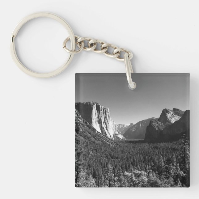 Tunnel View Yosemite Valley Svartvitt Foto (Framsidan)